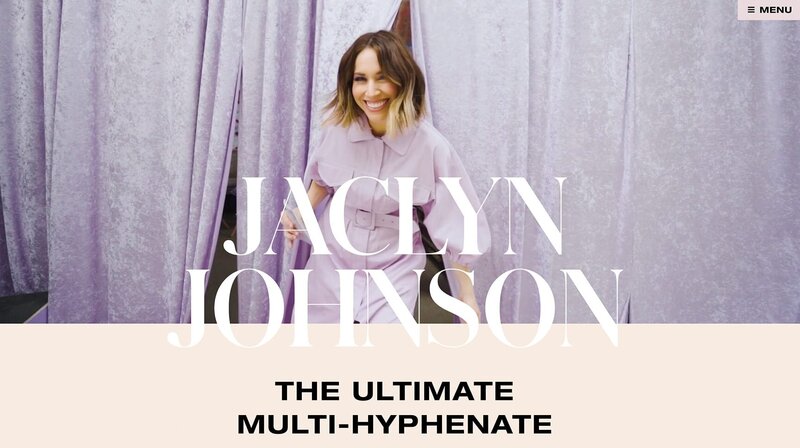 Jaclyn Johnson Website Design on Showit